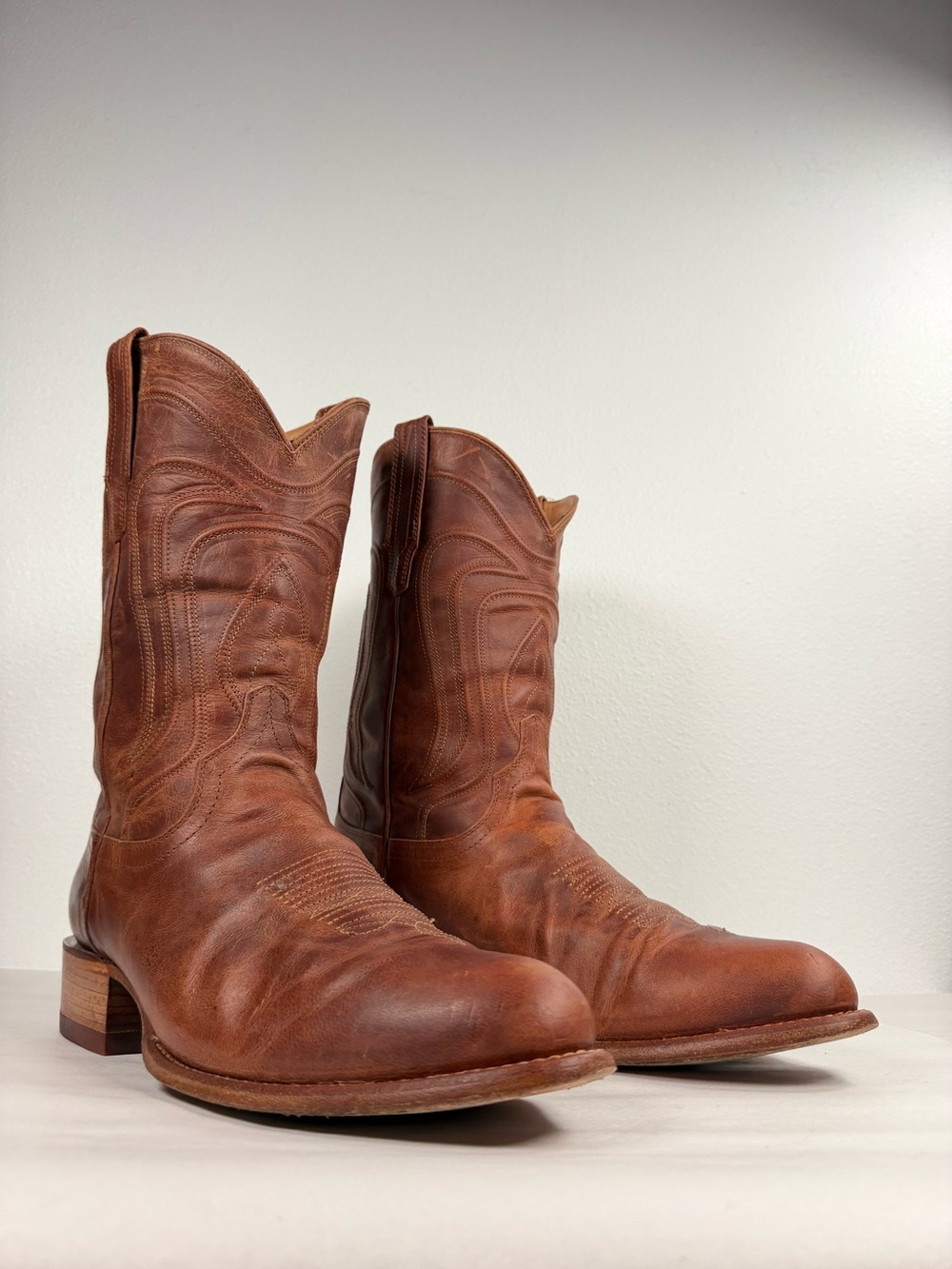 Tecovas “The Cartwright” Men’s Scotch Goat Cowboy Boots Size 13 D Patina J Toe